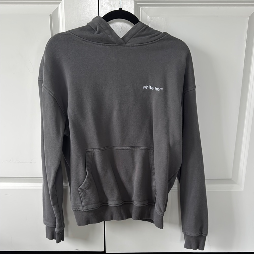 Gray White Fox Hoodie